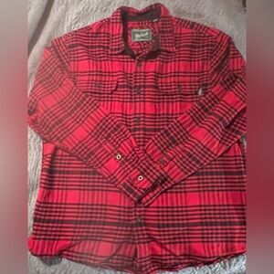 Woolrich Brawney Flannel Shirt Jacket long sleeve button up with pockets XXL